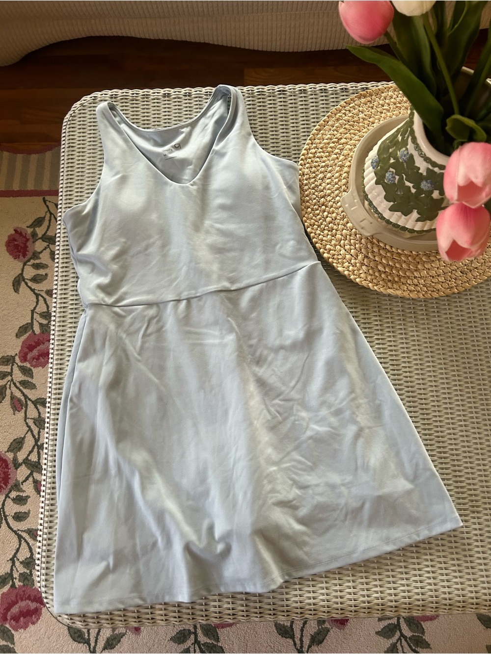 GAP Light Blue Scoop Neck Tank Top
